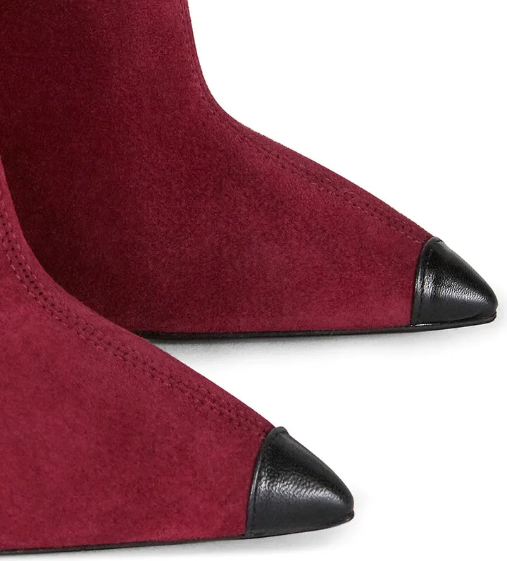Pointed Leather Ankle Boots - Image 4