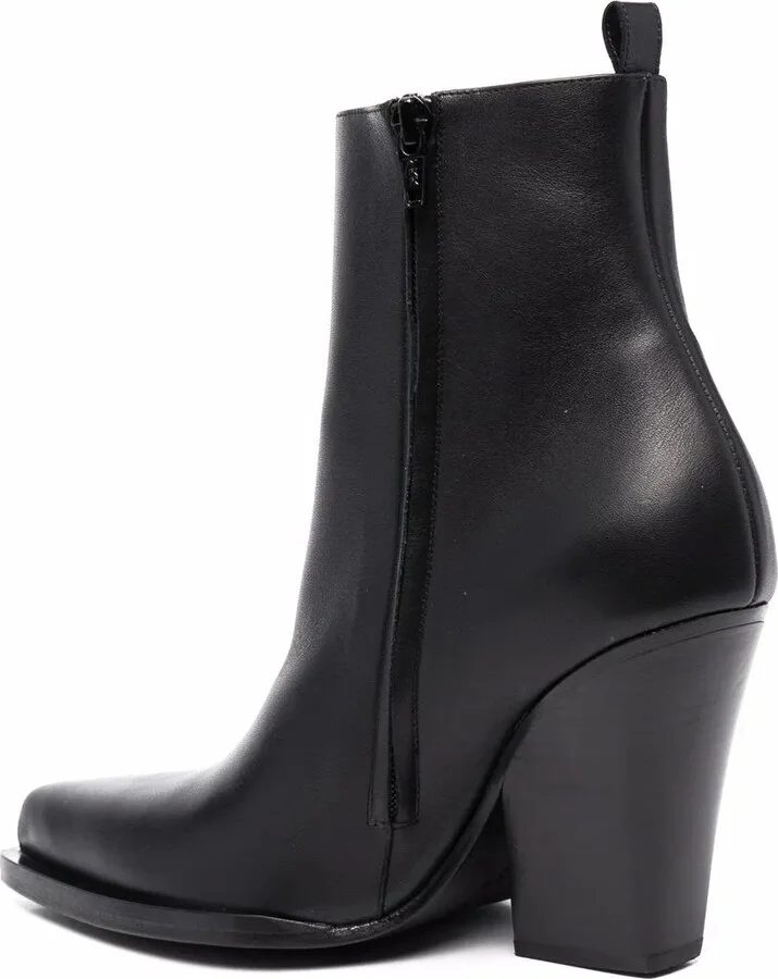 Pointed Leather Boots - Image 3