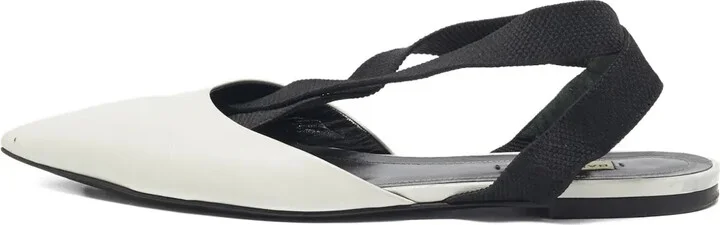 Pointed Slingback Flat Pumps