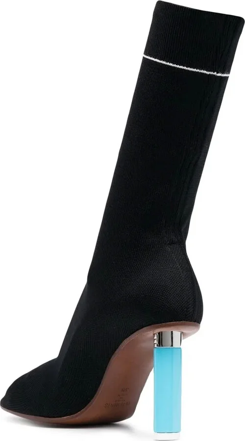 Pointed Sock-Style Boots - Image 3