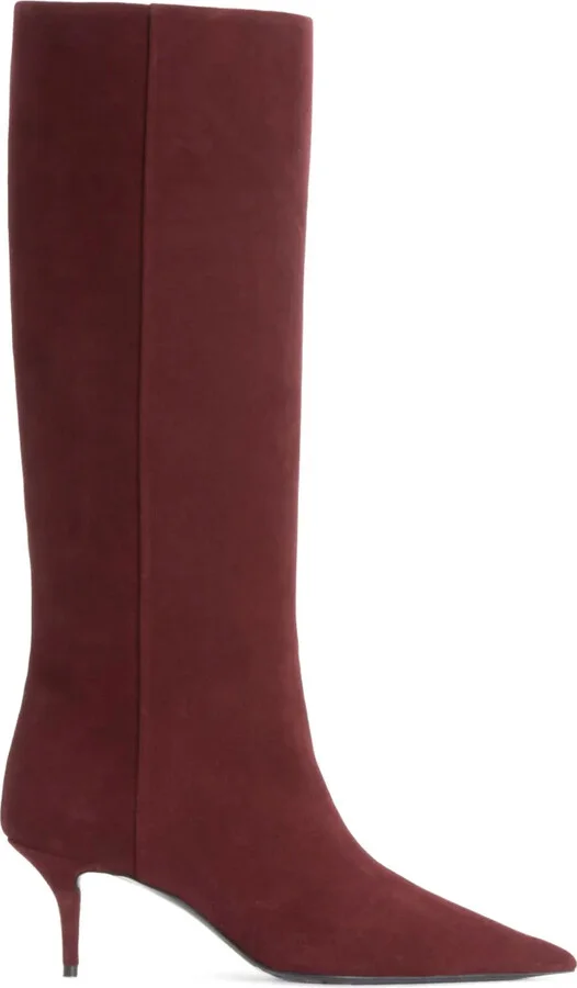 Pointed Suede Boots
