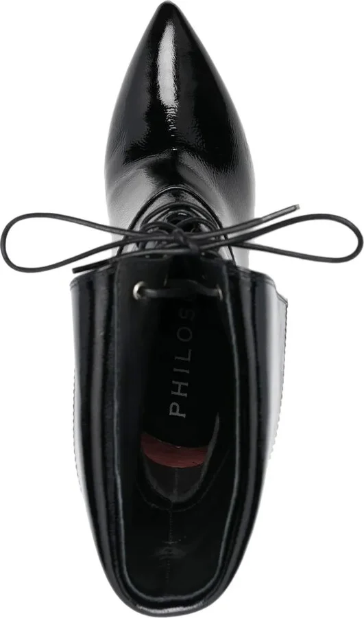 Pointed-Toe 110mm Lace Boots - Image 4