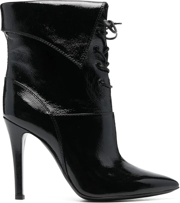 Pointed-Toe 110mm Lace Boots