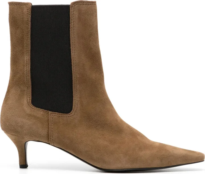 Pointed-Toe 45mm Suede Boots