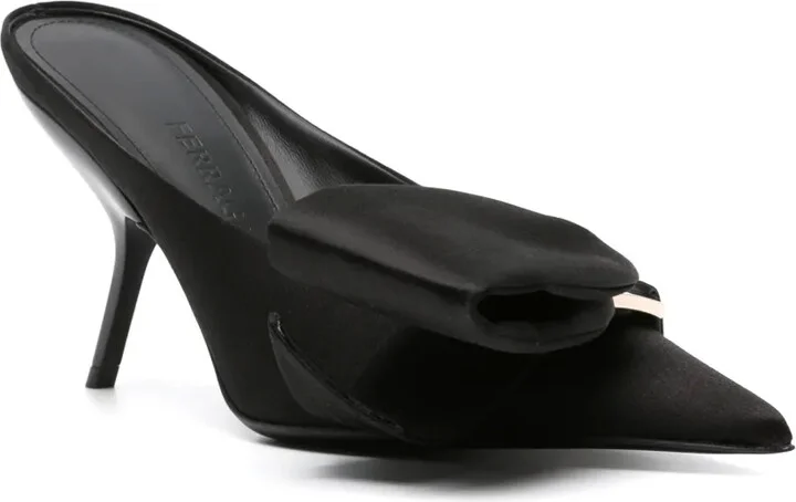 Pointed-Toe 90mm Leather Mules - Image 2