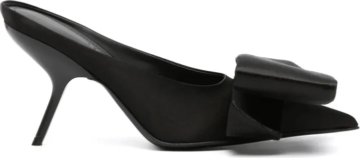 Pointed-Toe 90mm Leather Mules
