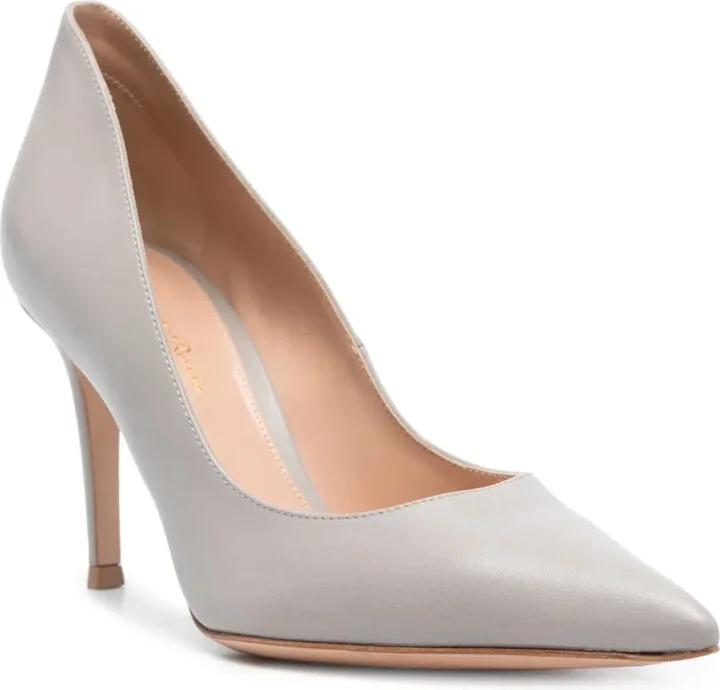 Pointed-Toe 90mm Leather Pumps - Image 2