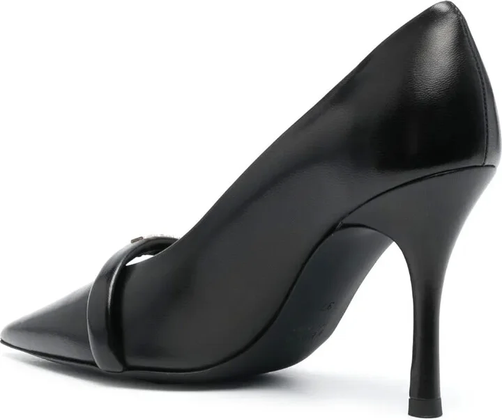 Pointed-Toe 95mm Leather Pumps - Image 3
