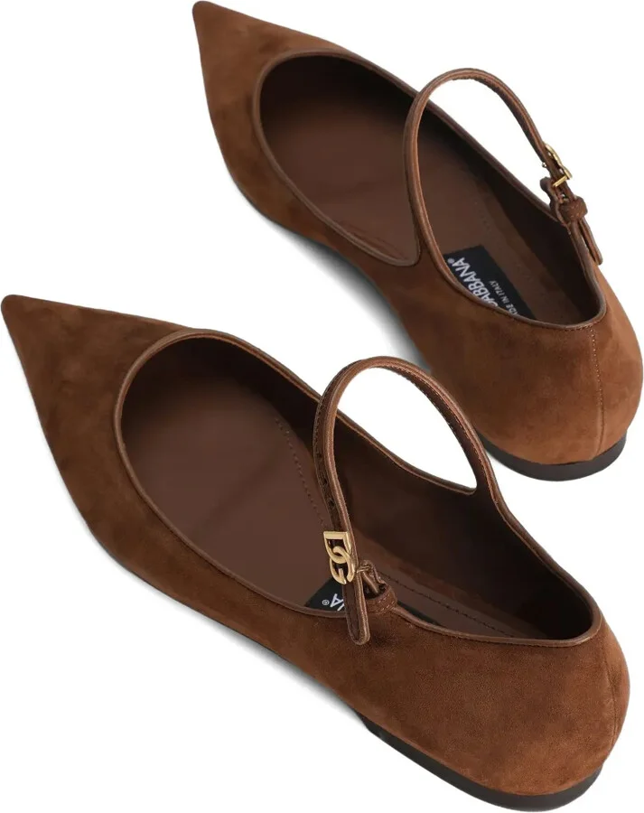 Pointed-Toe Ankle-Strap Flats - Image 3