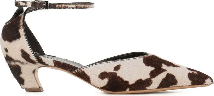 Pointed-Toe Ankle-Strap Pumps