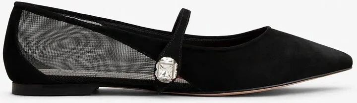 Pointed-Toe Ballerina Flats