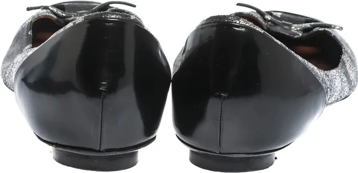 Pointed-Toe Bow-Detail Ballet Flats - Image 3