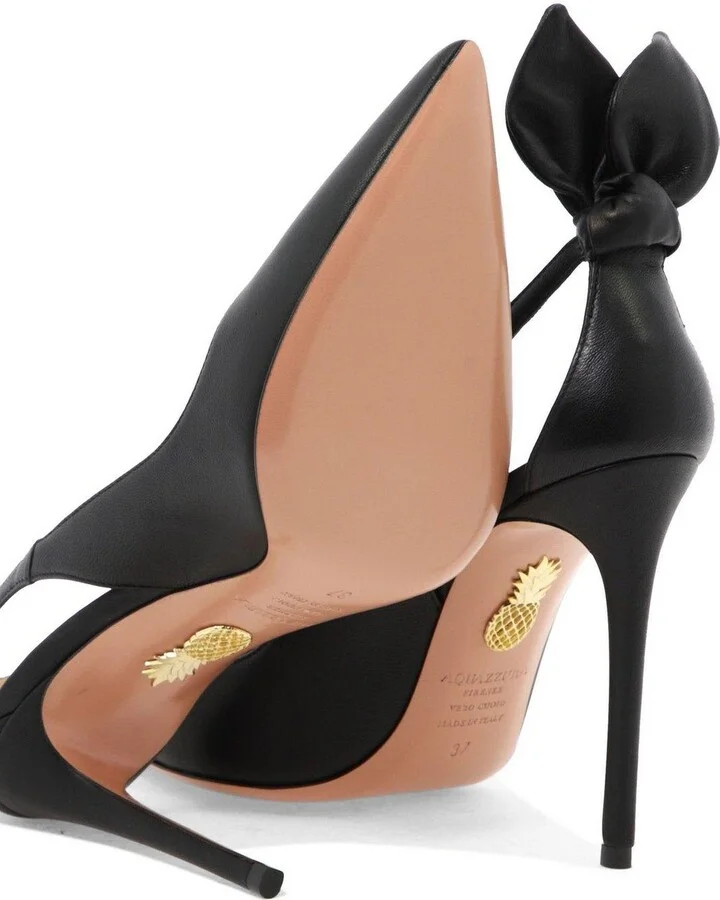 Pointed Toe Bow Tie Pumps - Image 5