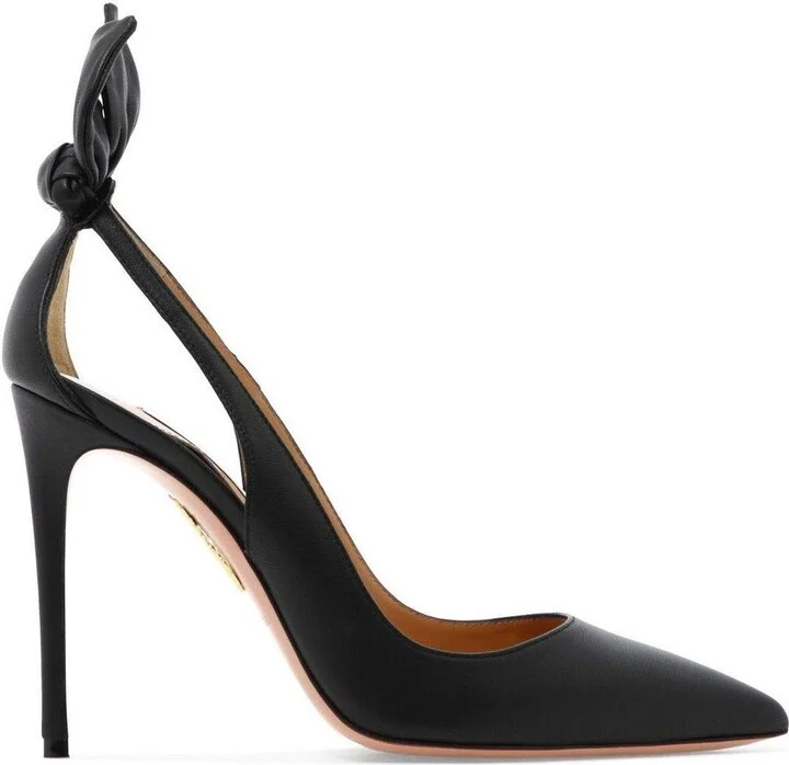 Pointed Toe Bow Tie Pumps