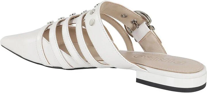 Pointed-toe Buckle Detailed Slip-on Slides - Image 3