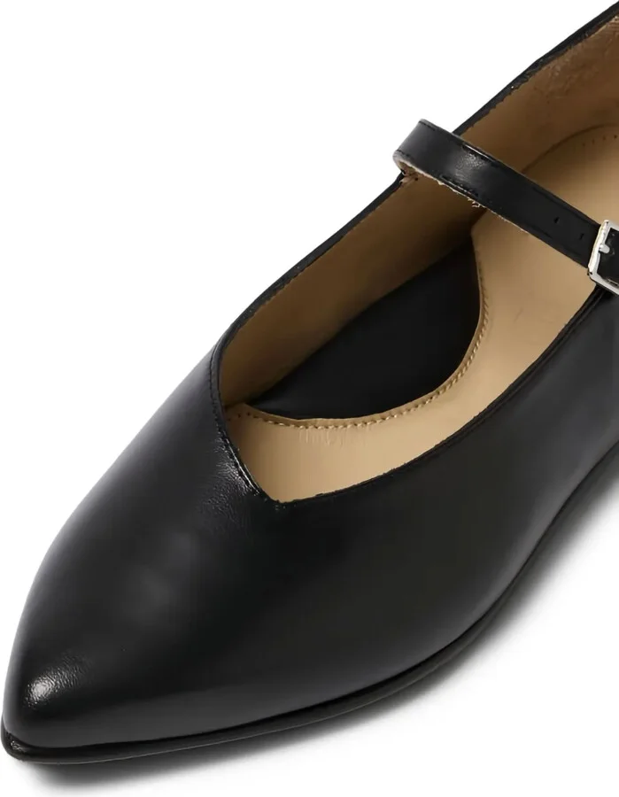Pointed-Toe Buckle-Strap Flats - Image 3