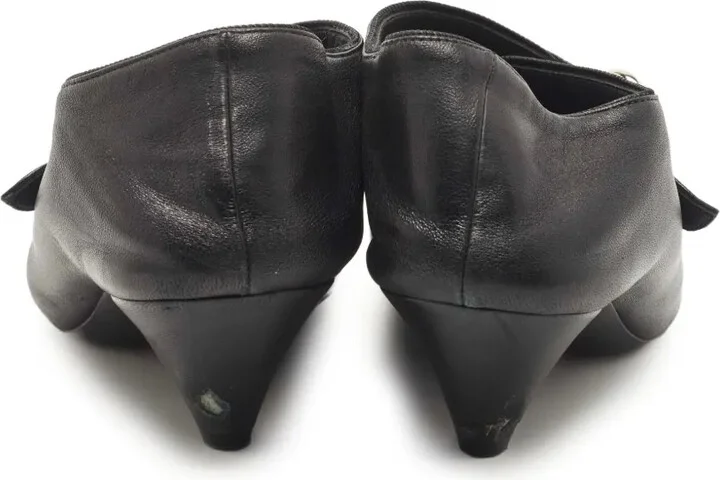 Pointed-Toe Buckled Leather Ankle Boots - Image 4