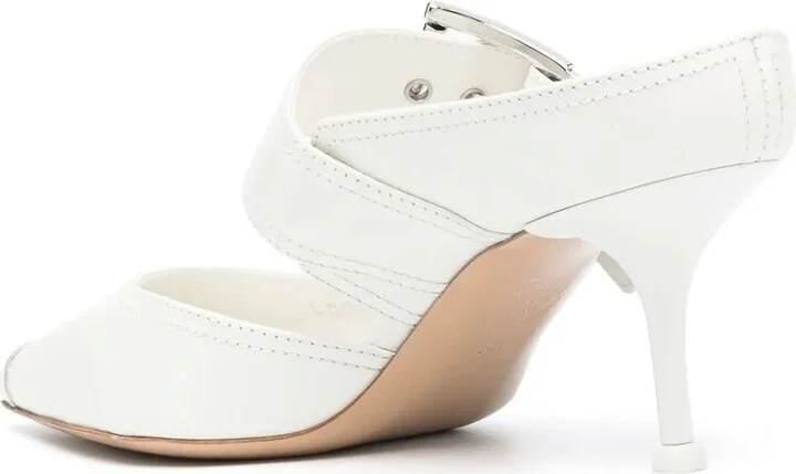 Pointed-Toe Buckled Mules - Image 3