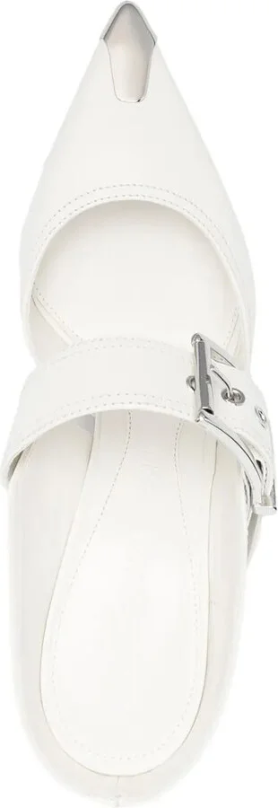 Pointed-Toe Buckled Mules - Image 4