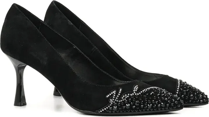 Pointed-Toe Embellished Pumps - Image 2
