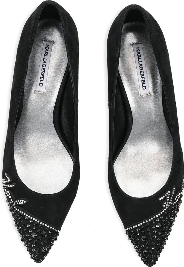 Pointed-Toe Embellished Pumps - Image 4
