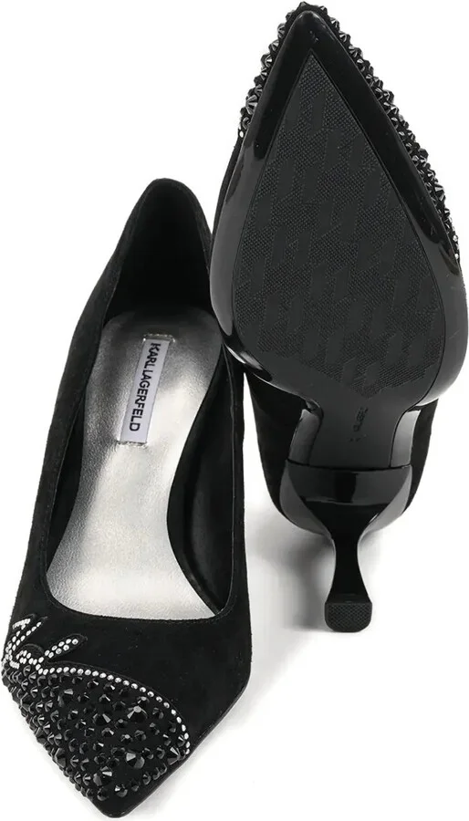 Pointed-Toe Embellished Pumps - Image 5