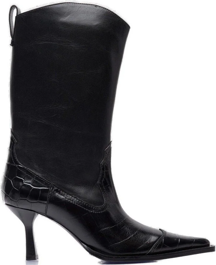 Black Saloon Leather