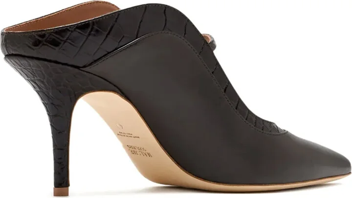 Pointed-Toe Heeled Mules - Image 3