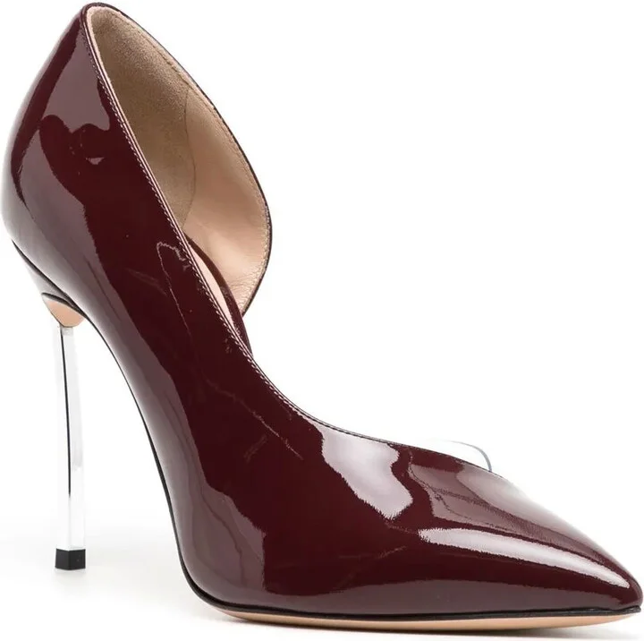 Pointed-Toe High-Shine Finish Pumps - Image 2