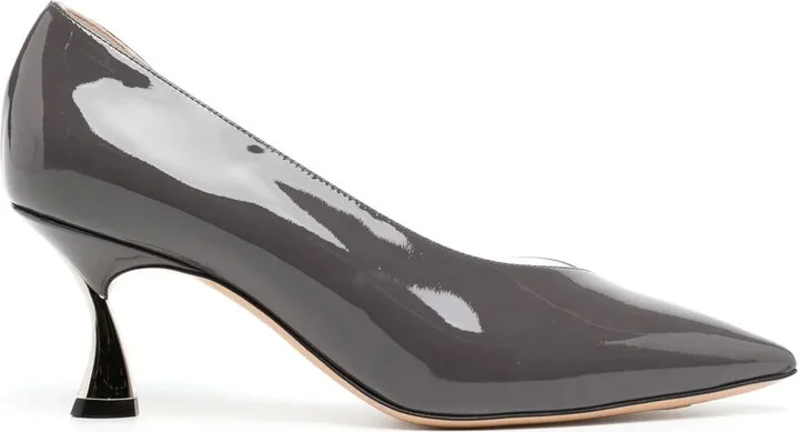 Pointed-Toe High-Shine Finish Pumps