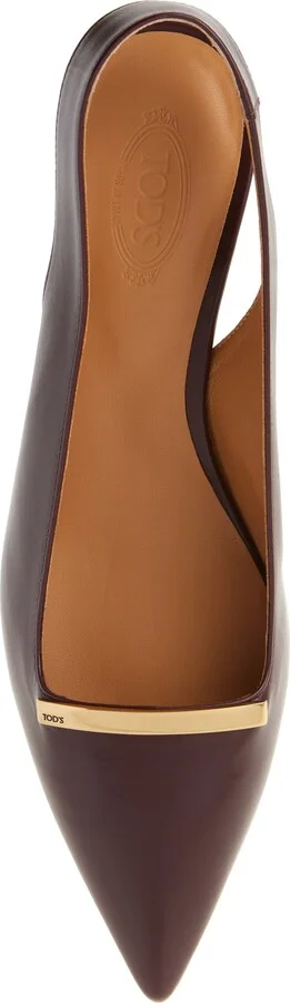 Pointed Toe Kitten Heel Slingback Pump - Image 4