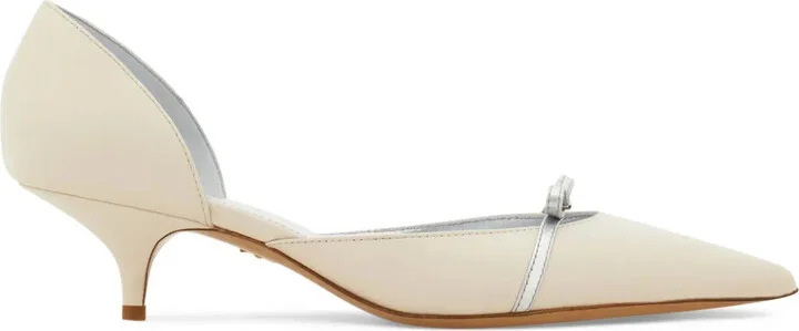 Pointed-Toe Kitten Pumps