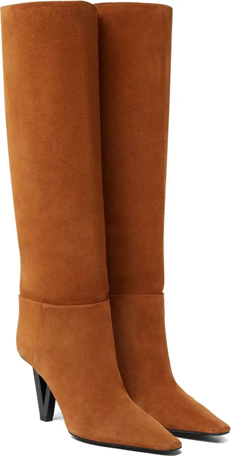Pointed-Toe Knee-High Boots - Image 2