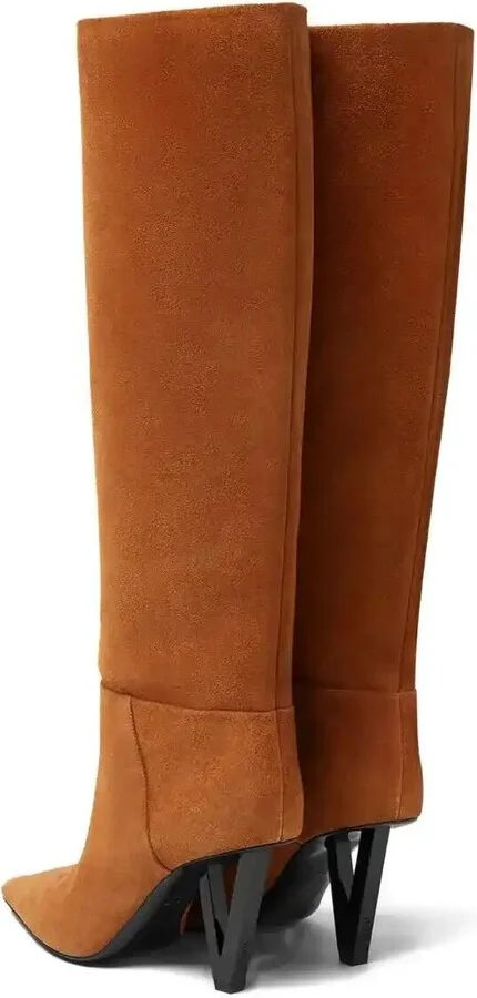 Pointed-Toe Knee-High Boots - Image 3