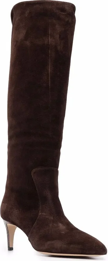Pointed-Toe Knee-High Boots - Image 2