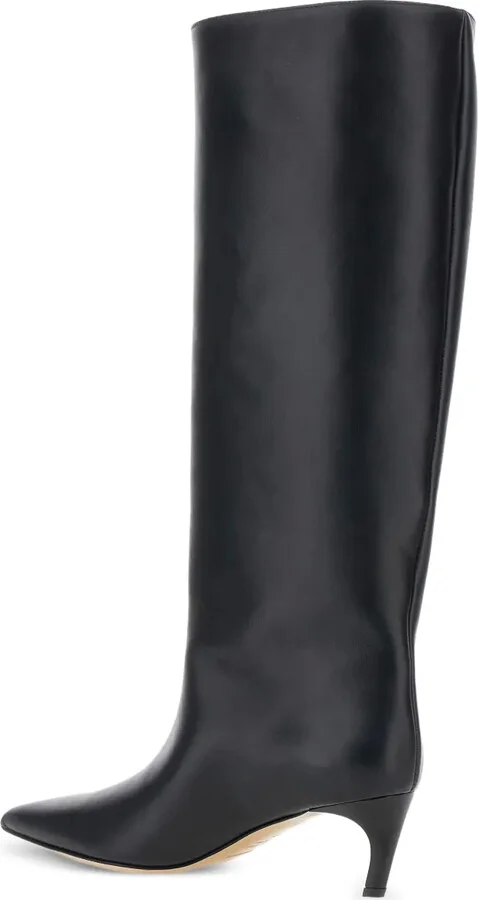 Pointed-Toe Knee-High Boots