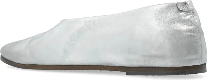 Pointed-Toe Leather Ballerina Shoes - Image 3