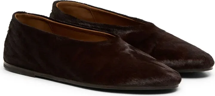 Pointed-Toe Leather Ballerina Shoes - Image 2