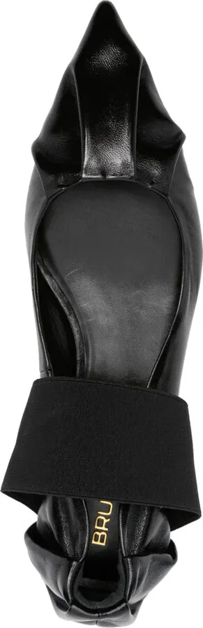 Pointed-Toe Leather Ballerina Shoes - Image 4