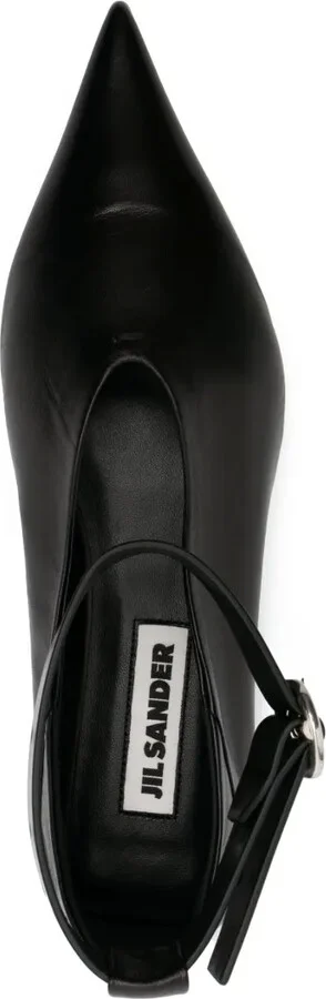 Pointed-Toe Leather Ballerina Shoes - Image 4