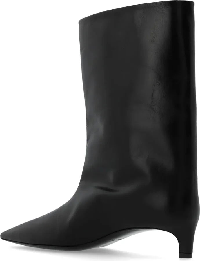 Pointed-Toe Leather Boots - Image 3