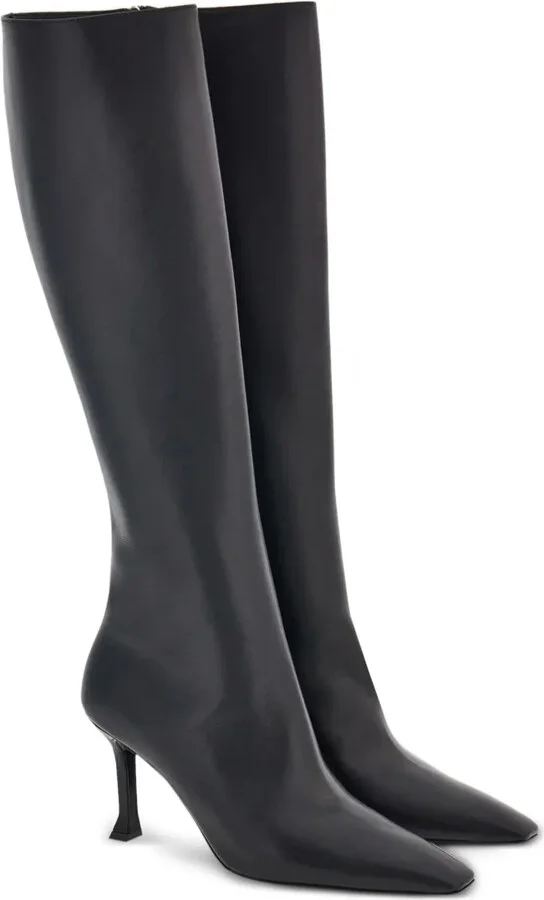 Pointed-Toe Leather Boots - Image 2