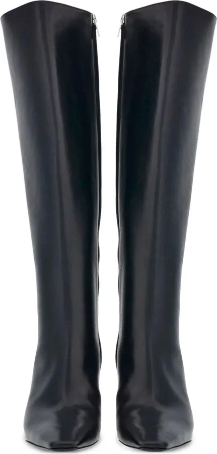 Pointed-Toe Leather Boots - Image 4