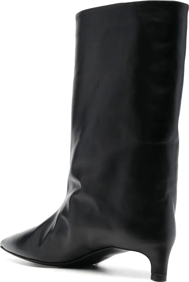 Pointed-Toe Leather Boots - Image 3