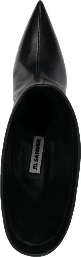 Pointed-Toe Leather Boots - Image 4