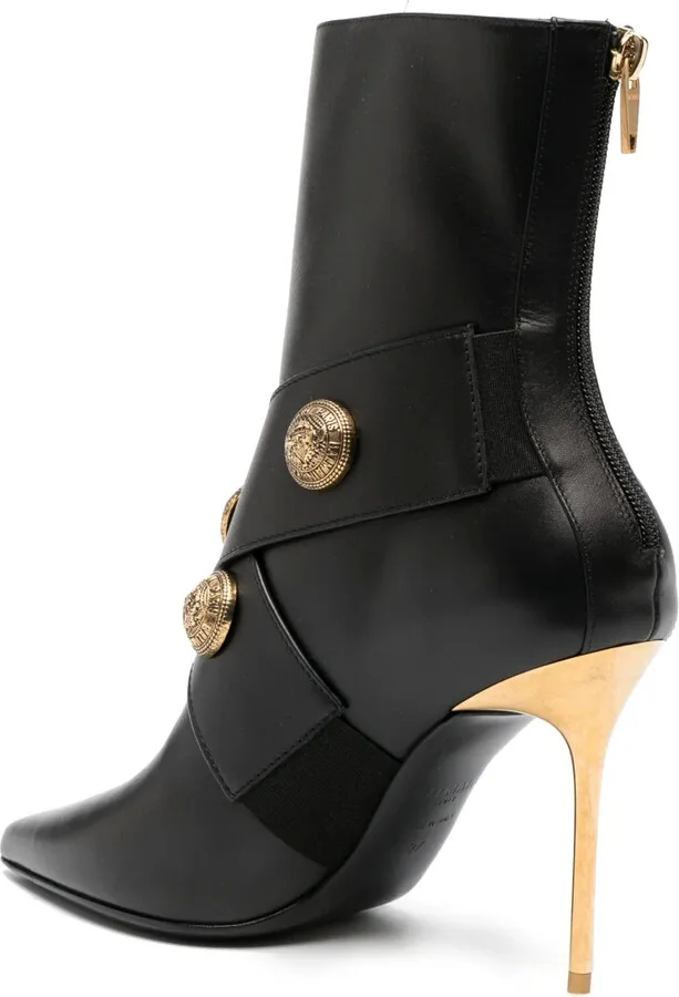Pointed-Toe Leather Boots - Image 3