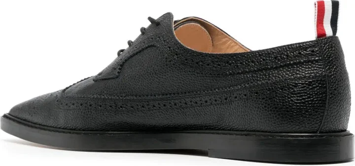 Pointed -Toe Leather Brogues - Image 3