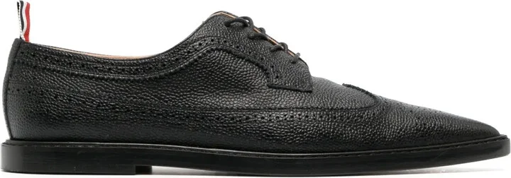 Pointed -Toe Leather Brogues