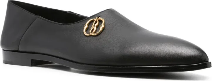 Pointed-Toe Leather Loafers - Image 2