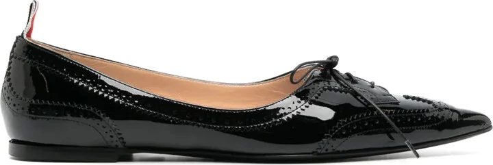 Pointed-Toe Leather Loafers